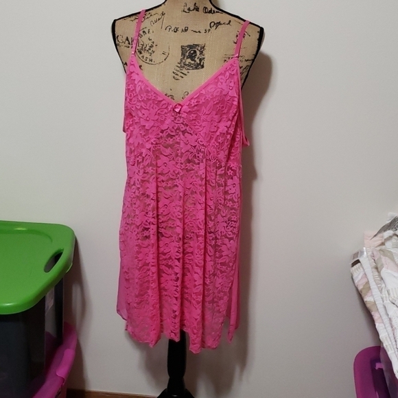 Undercover Other - 3x pink lace baby doll sexy nighty. Nwt